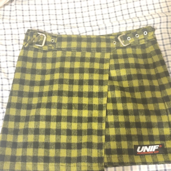 unif frances green plaid skirt - Picture 3 of 5